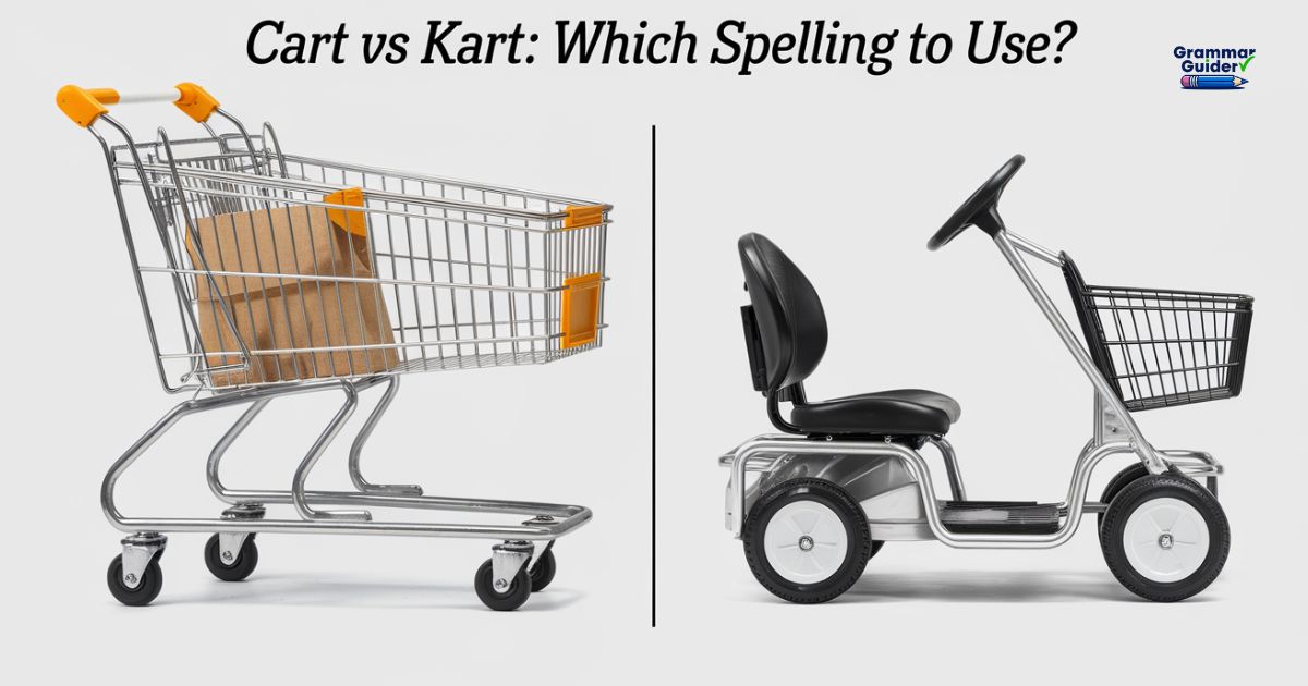 Cart vs Kart: Which Spelling to Use?