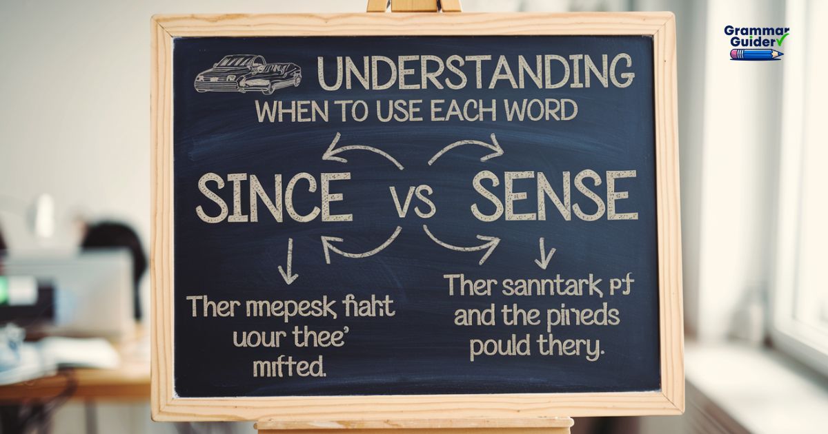 Since vs Sense: Understanding When to Use Each Word