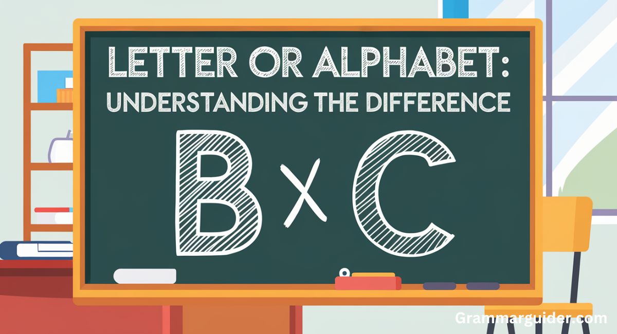 Letter or Alphabet: Understanding the Difference