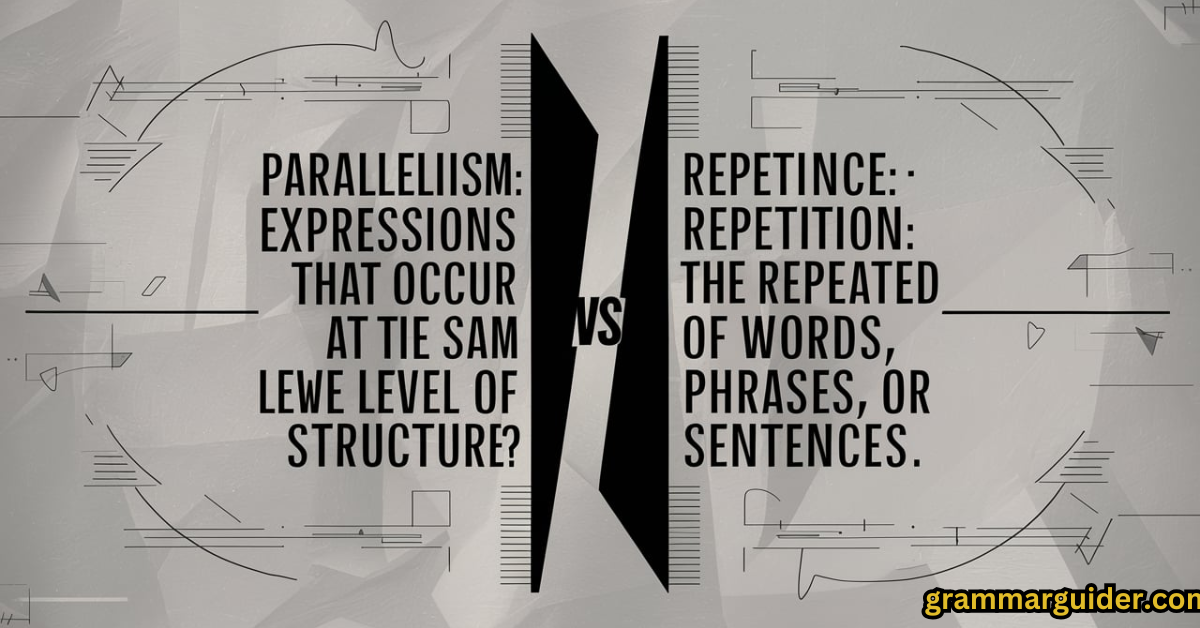 Parallelism vs Repetition What's the Difference