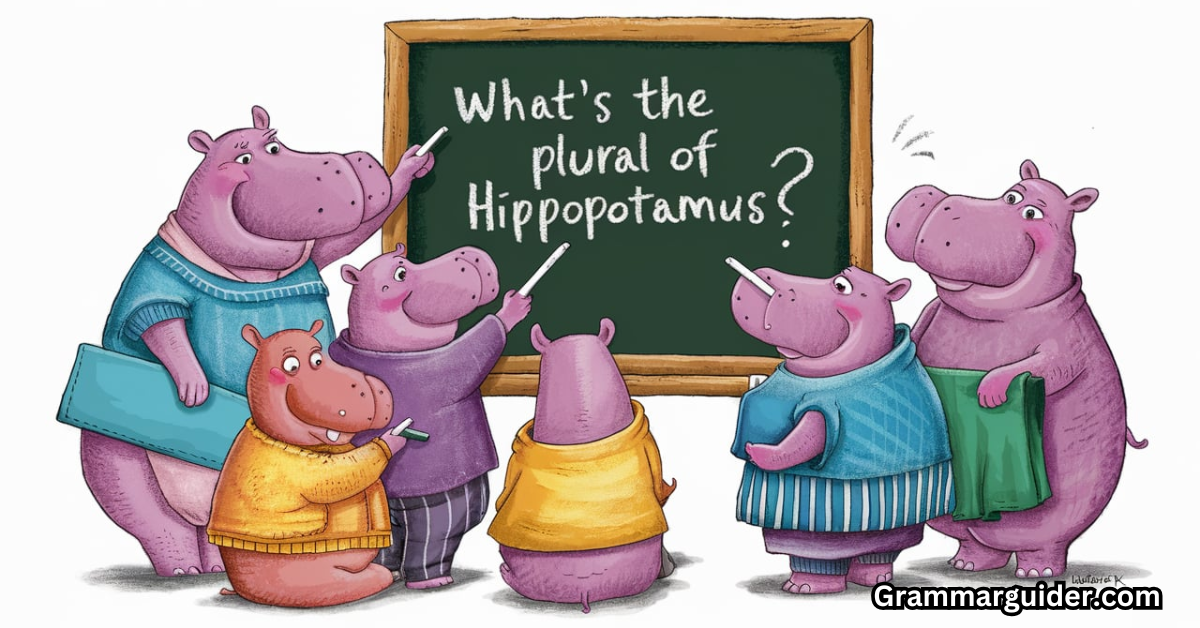 What's the Plural of Hippopotamus Is it Hippopotamuses