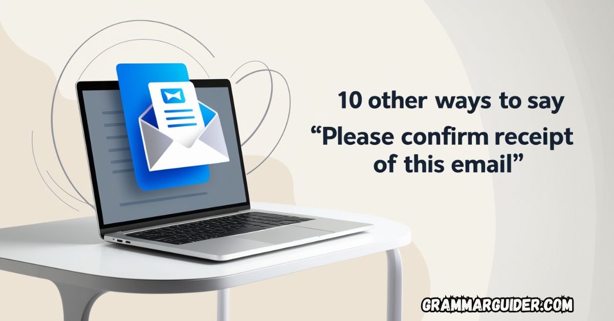 10 Other Ways to Say “Please Confirm Receipt of This Email”