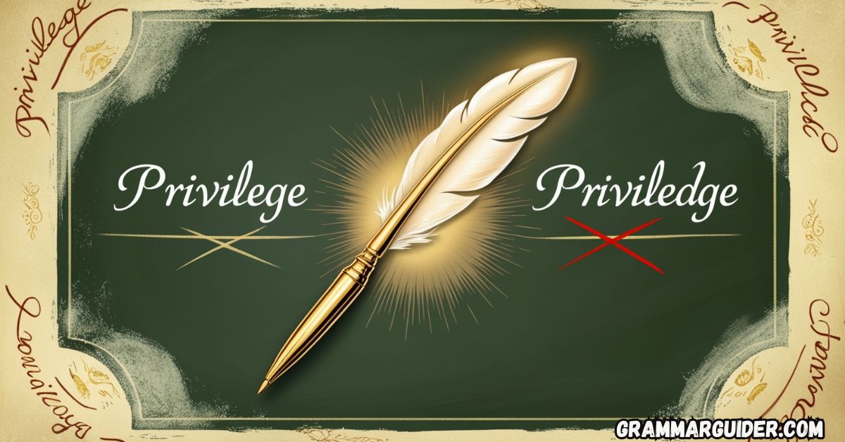 Privilege Or Priviledge What Is The Correct Spelling