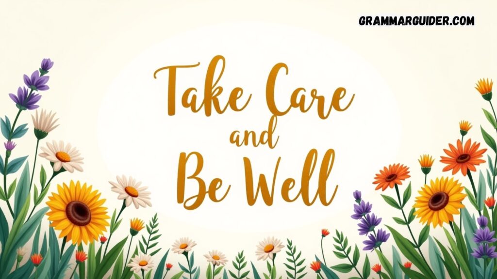 Take Care and Be Well