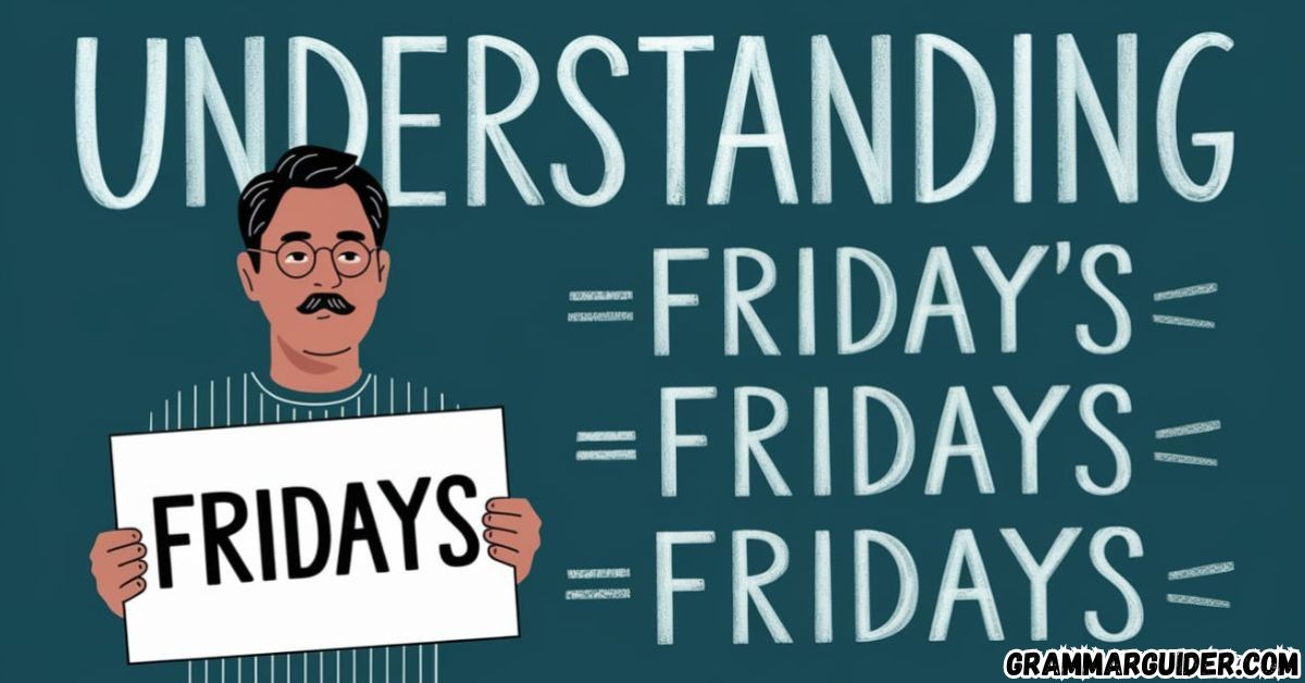 Understanding Friday's, Fridays', and Fridays A Simple Guide