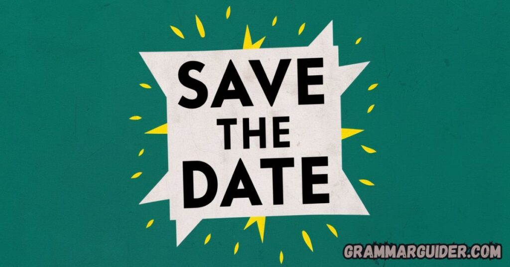 save the date other words