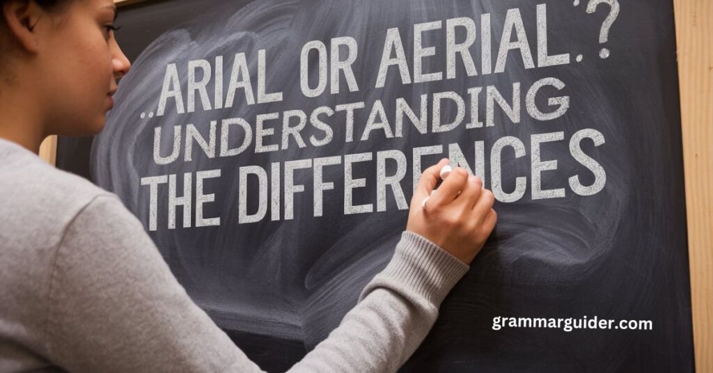 Arial or Aerial 