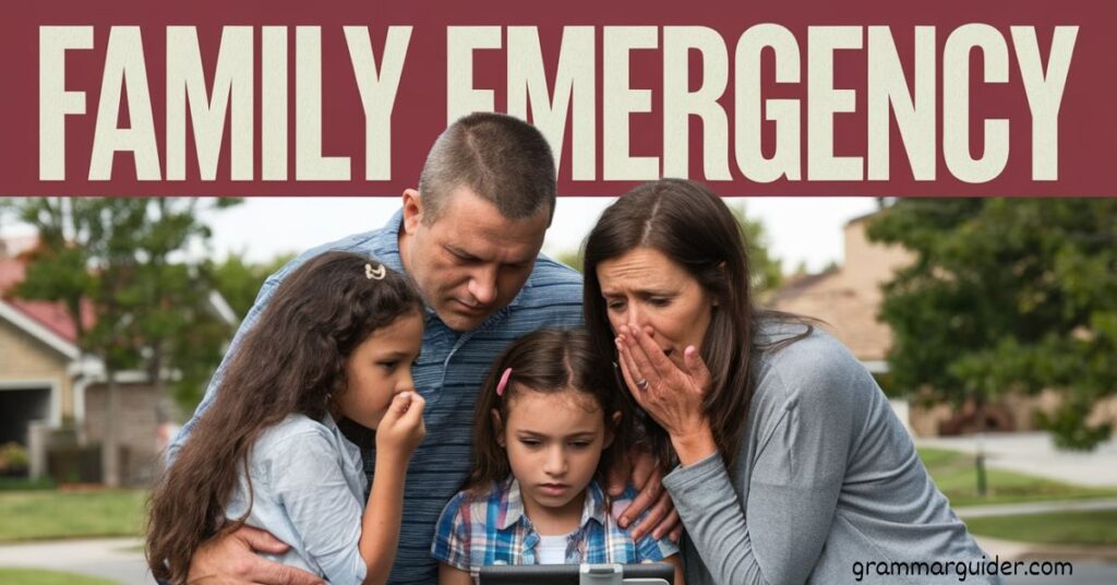 Family Emergency 