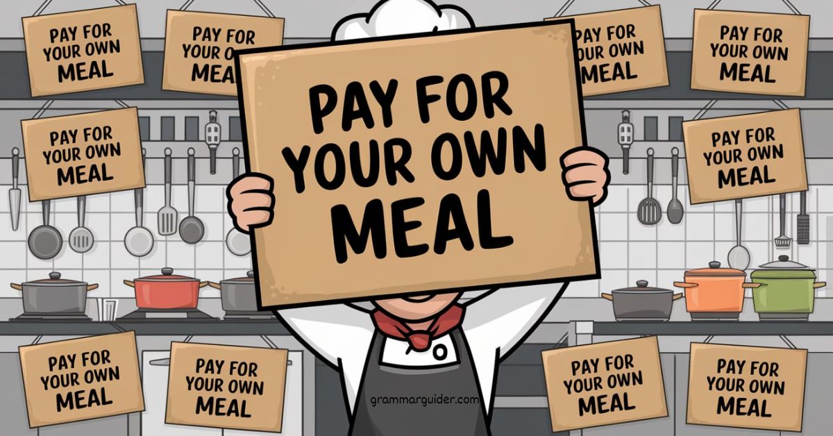 Pay for Your Own Meal