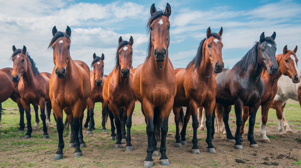 what is a group of horses called

